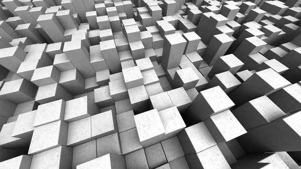 Concrete cubes illustration — Stock Photo, Image