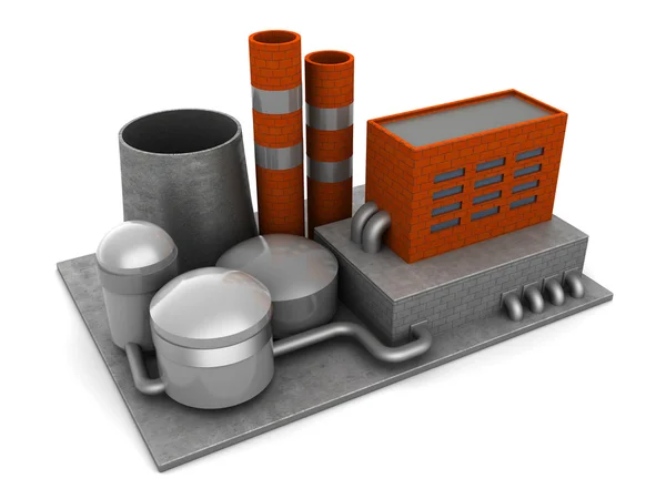 Illustration of an factory building — Stock Photo, Image