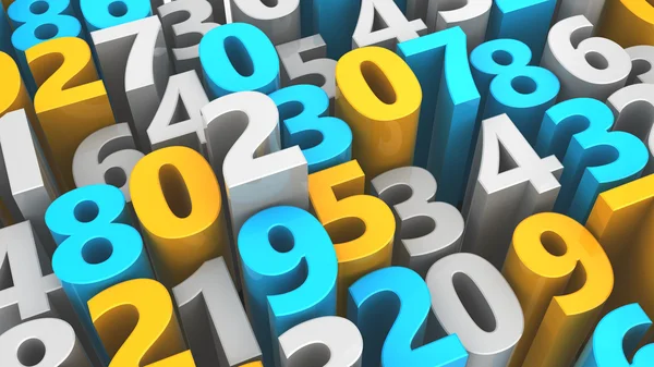 Illustration of random numbers — Stock Photo, Image