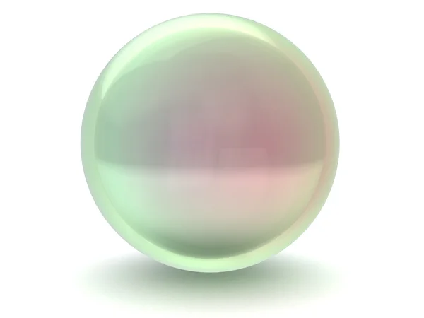 Illustration of glass sphere — Stock Photo, Image