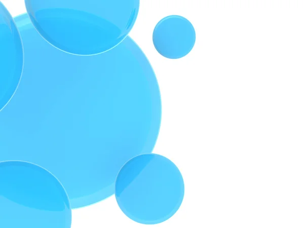 Blue spheres illustration — Stock Photo, Image