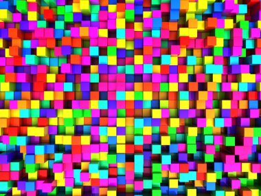 colorful cubes illustration clipart