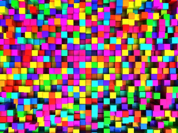 Colorful cubes illustration — Stock Photo, Image