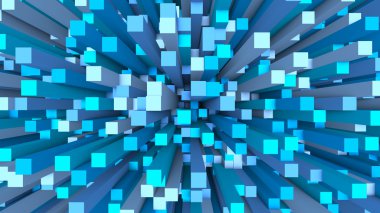 soyut mavi illüstrasyon 