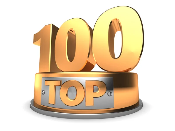 Illustration of top 100 symbol — Stock Photo, Image