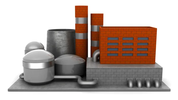 Illustration of factory building — Stock Photo, Image