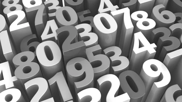 Illustration of random numbers — Stock Photo, Image
