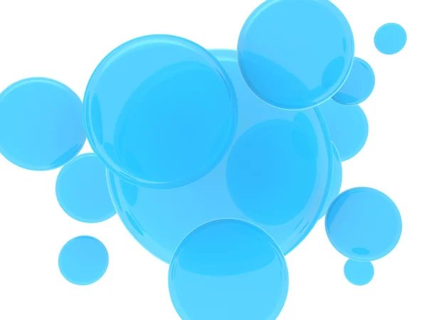 Blue glass spheres — Stock Photo, Image