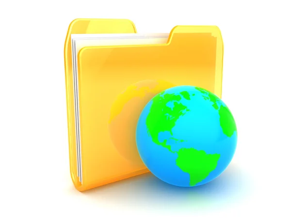 Illustration of folder icon — Stock Photo, Image