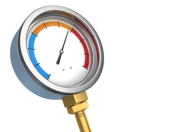 圧力計、または水の温度測定 — ストック写真