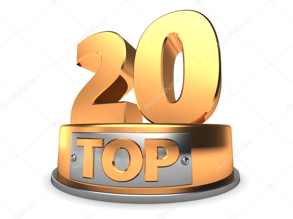 Illustration of top 20 symbol — Stock Photo © mmaxer 120960116