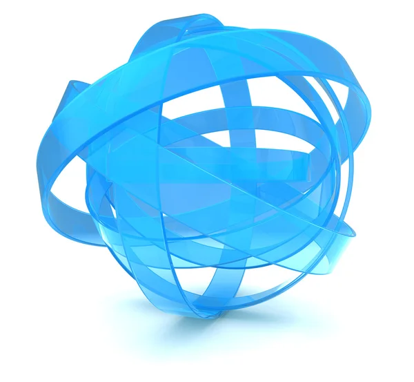 Ilustração da esfera azul — Fotografia de Stock