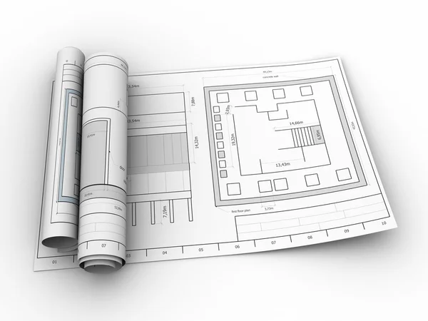 Ilustración de planos laminados —  Fotos de Stock