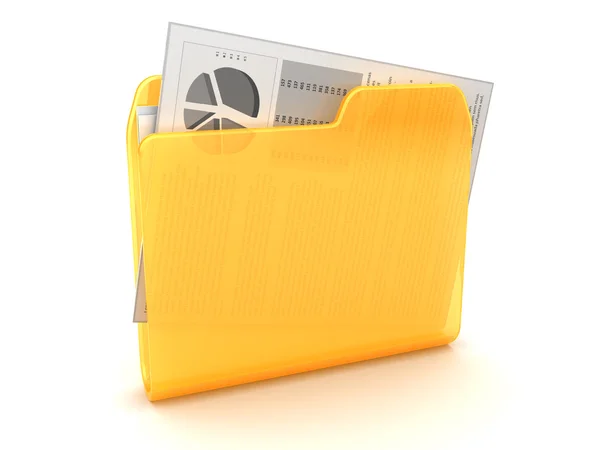 Folder z dokumentów biznesowych — Zdjęcie stockowe