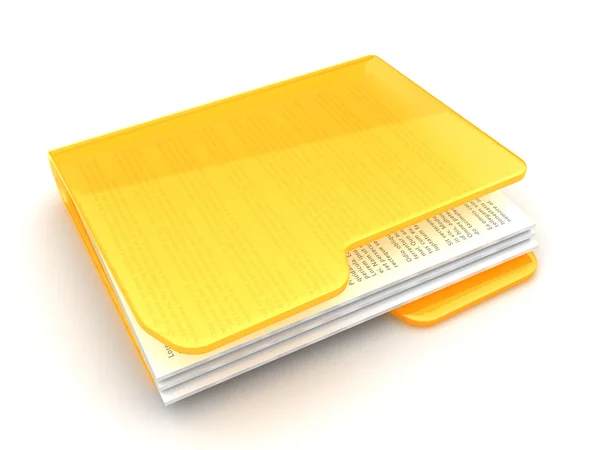 Ikona folderu z dokumentów tekstowych — Zdjęcie stockowe