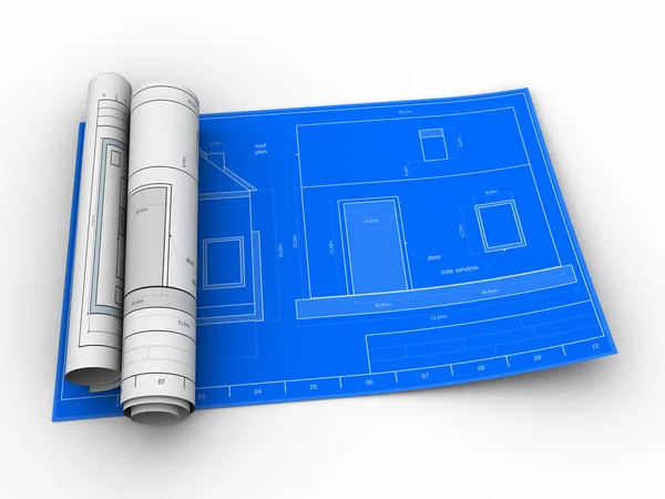 Plans directeurs de la maison 3d — Photo