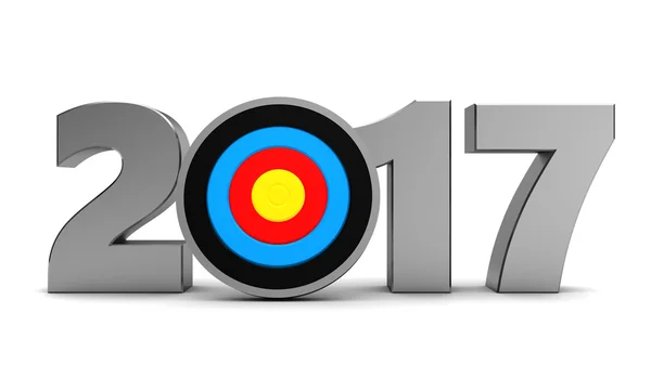 2017 anno segno obiettivo — Foto Stock