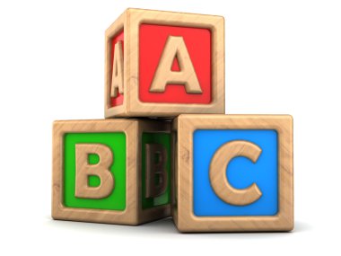 ABC ahşap küpleri