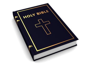 Beyaz üzerinde 3D İncil