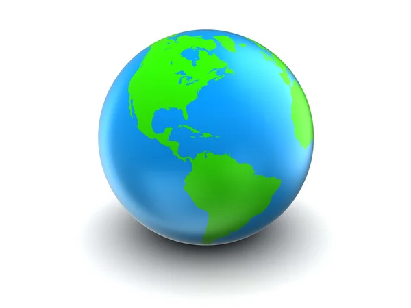 Earth globe 3d — Stock Photo, Image