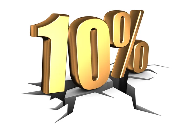 Ten percent discount — Stock Photo, Image