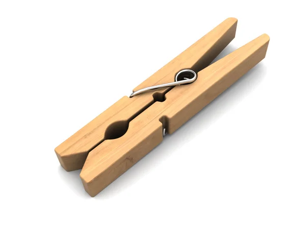 Wooden clothespin — Stock Photo, Image