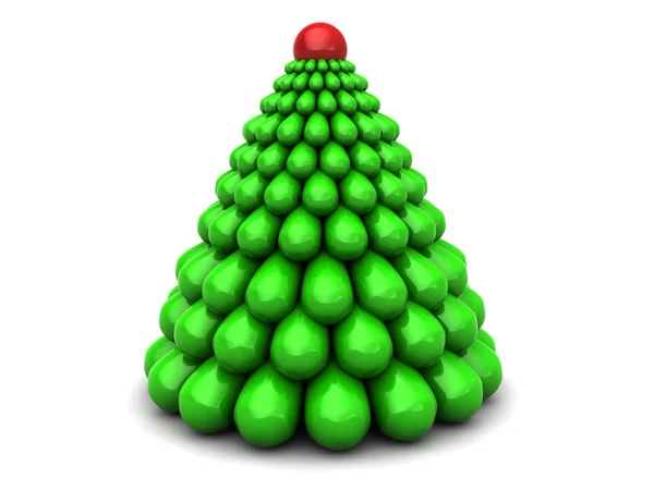 3D Christmas tree — Stok fotoğraf