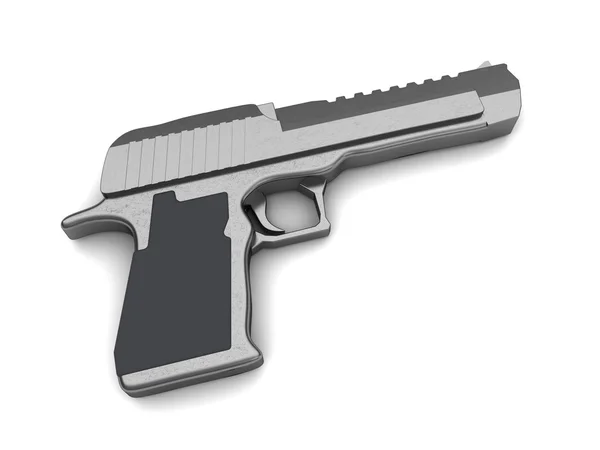 Arma sobre fundo branco — Fotografia de Stock