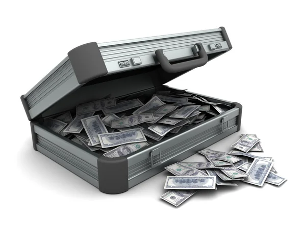 suitcase with money