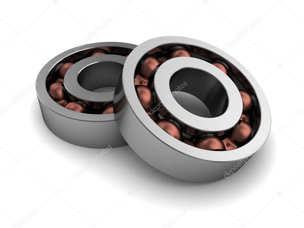 Two ball bearings