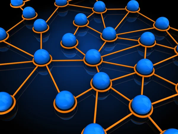 Network connection background — Stock Photo, Image