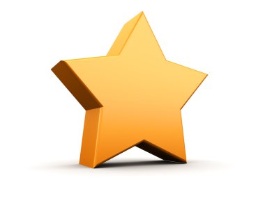 Beyaz üzerinde yıldız sembolü