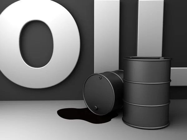 Oil barrels background — Stock Photo, Image