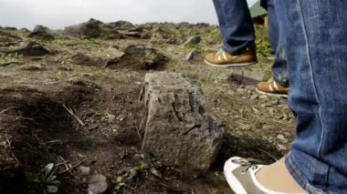 Koca göl kenarında karısı vizyon için gösterilen