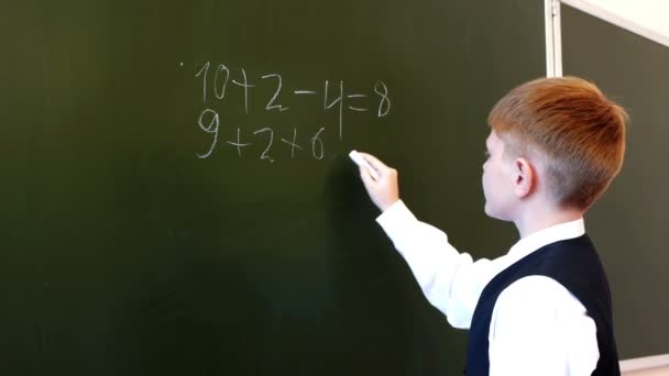 Schoolboy accounting equation — Stock Video