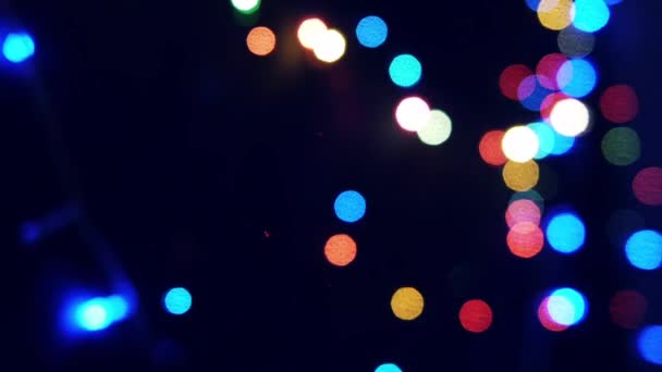 Fondo luces de Navidad — Vídeo de stock