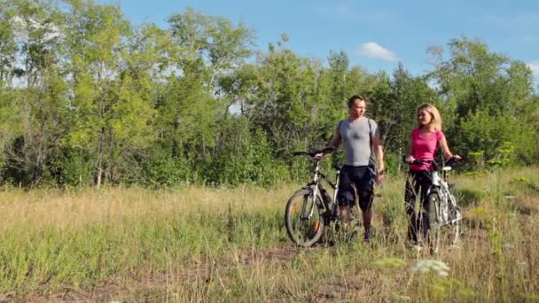 Обновление после езды на велосипеде — стоковое видео