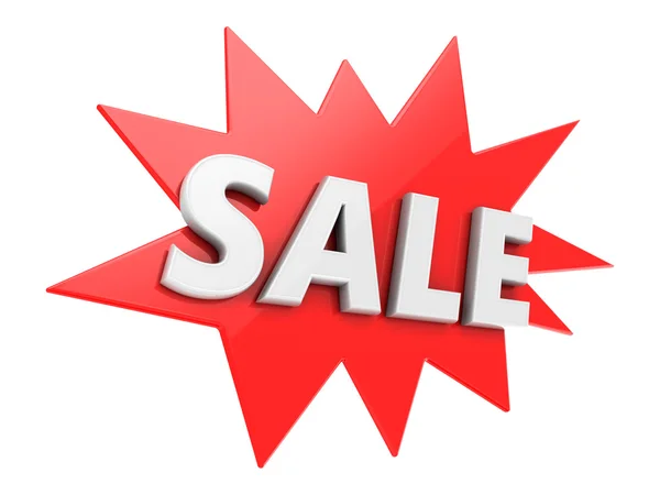 Red sale badge — Stock Photo, Image