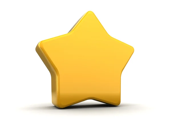 Żółty znak gwiazdy — Zdjęcie stockowe