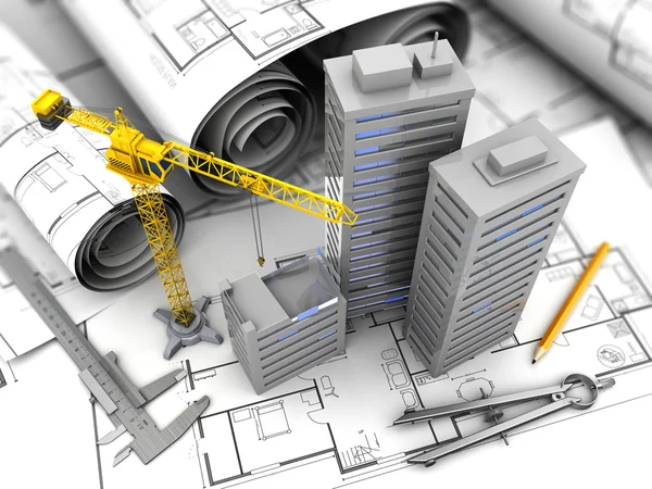 City construction concept — Stock Photo, Image