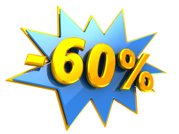 60 percent discount — Stock Photo, Image