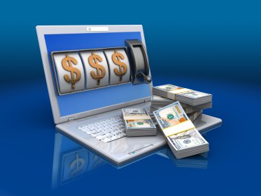 Para, ikramiye kavramı ile dizüstü bilgisayar