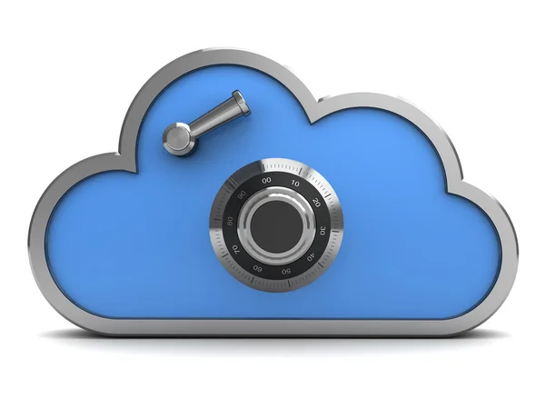 Code protected cloud — Stock Photo, Image