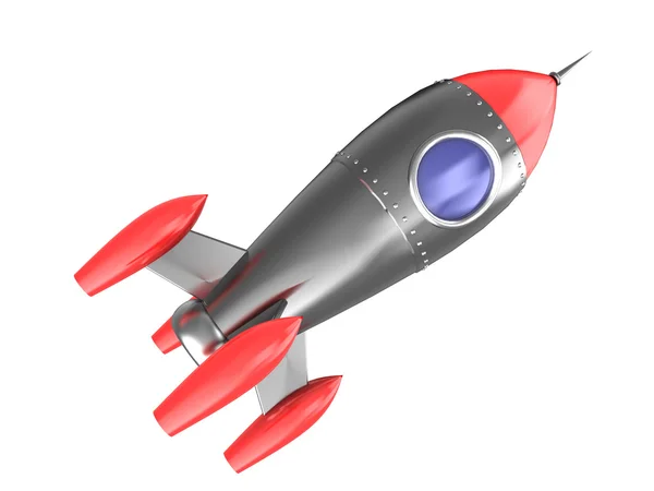 Space rocket cartoon style — Stock Photo, Image