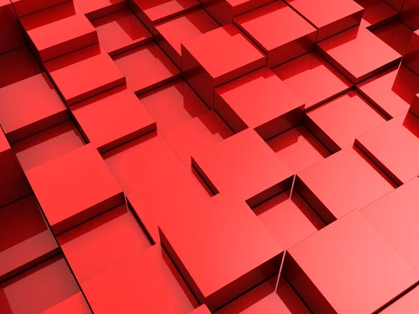 Red cubes background — Stock Photo, Image