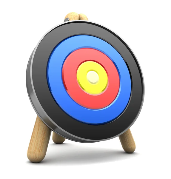 Archery target over white — Stock Photo, Image