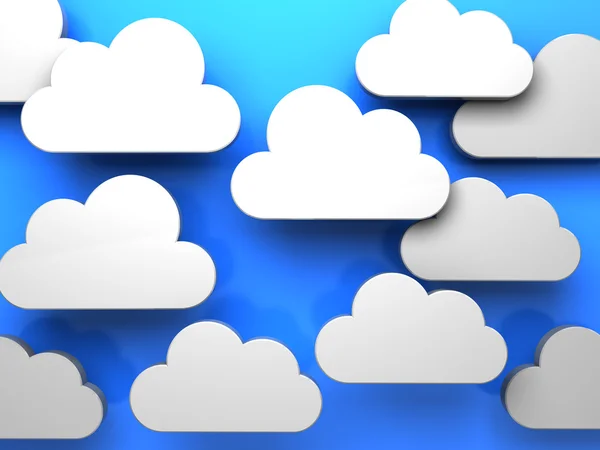White clouds background — Stock Photo, Image