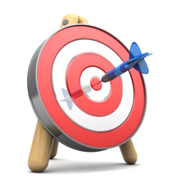 Hedef Center'da mavi dart ile