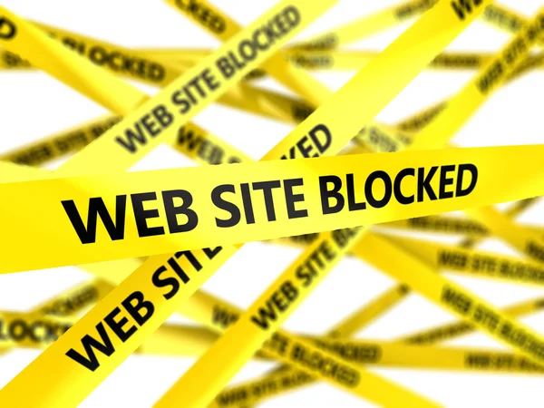 Web site blocked — Stock Photo, Image