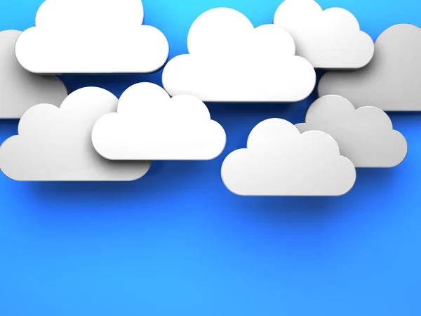 Sky with clouds background — Stock Photo, Image